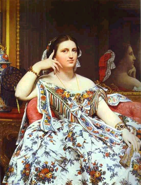 Portrait of Madame Moitessier Sitting.